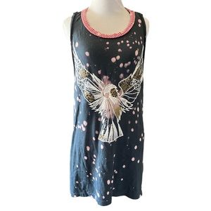 Free People Crafted Heritage Eagle Tank Top SZ Medium